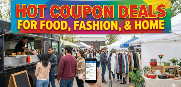 Hot Coupon Deals for Food Fashion and Home